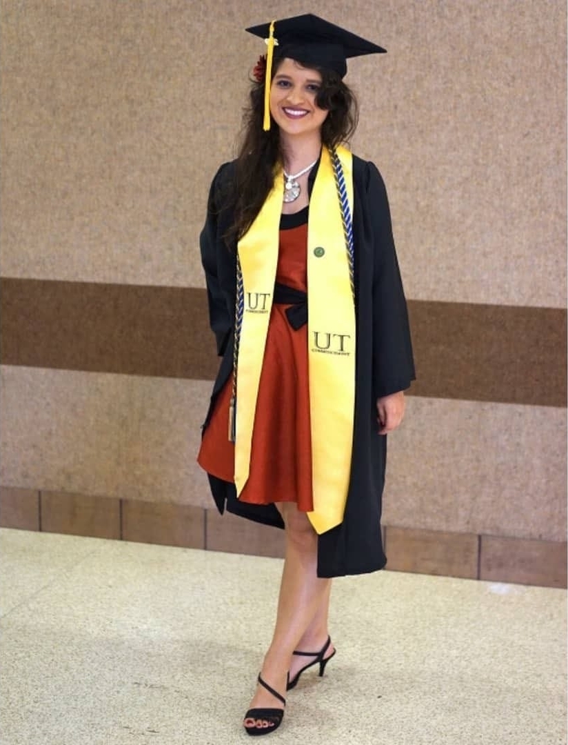 Sofía Rojas on her graduation day at the University of Texas at Austin
