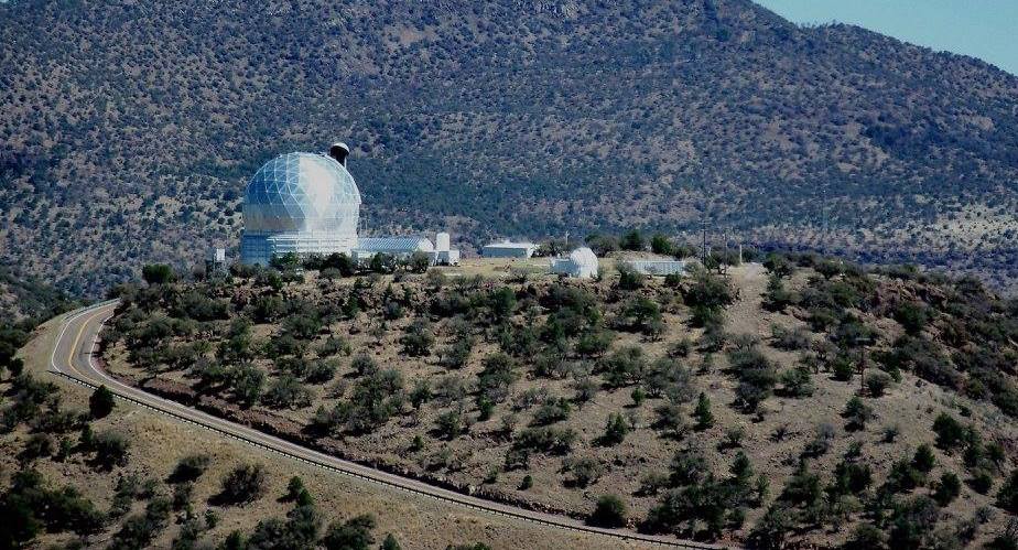 Hobby Eberly 10-m telescope at McDonald Observatory