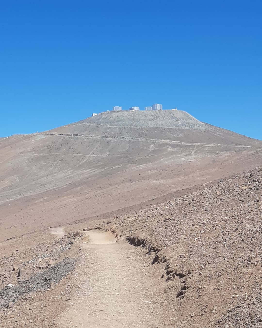 A closer view of The Very Large Telescope at Paranal, Chile.