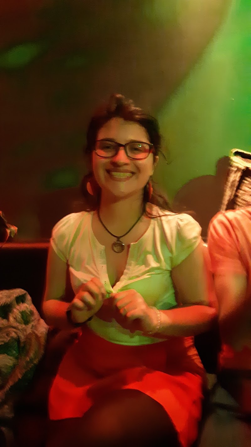 Sofía Rojas enjoying a Latino night in Ziegler Club, Heidelberg